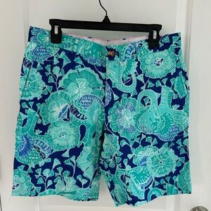 Lilly Pulitzer Men’s Beaumont Short Sz 32 - Bright agate green pattern
